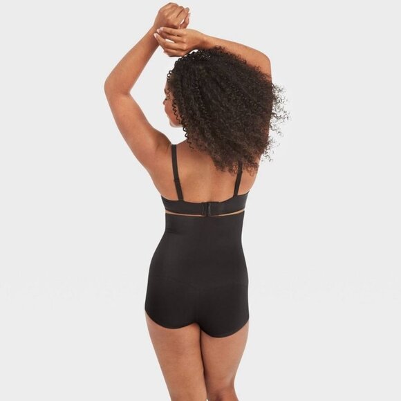 NWT MAIDENFORM High Waist Boyshort With Cool Comfort SIZE XL COLOR BLack - Picture 2 of 9